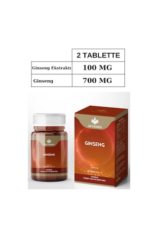 Alftamin Ginseng İçeren Takviye Edici Gıda 1000 Mg 60 Tablet