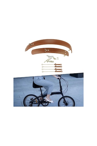 Suntek Katlanır Bisiklet Çamurluk Ön Ve 16-inç-kahverengi Kahverengi