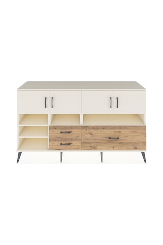 Hyperion Konsol 8 Raflı 3 Çekmeceli 4 Kapaklı 176x44x99 Aytaşı-ay Aytaşı-aytaşı/çam