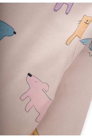 Cigit Desenli Mevsimlik Pijama Takım 1-7 Yaş Sand Bej