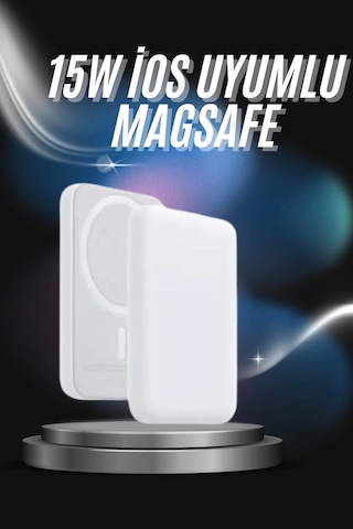 Kablosuz Magsafe Hızlı Şarj 5.000 Mah Kablosuz Şarj Cihazı Çok Renkli