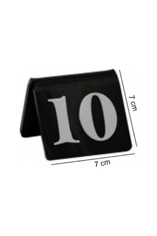 Masa Numarası Siyah (1-10)