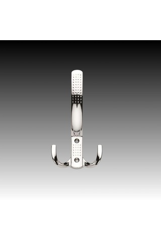 Uzun Noktalı Metal Askı Şık Portmanto Askılık Dolap Mobilya Askısı Vidalar Dahil 10 Adet Krom