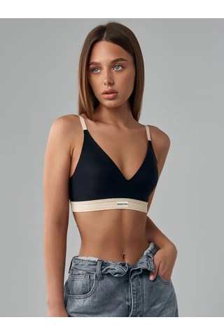 Bonechka Lensiz Push-up'sız Sütyen 164737717 Siyah