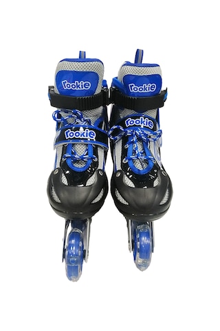 Rookie Ayarlanabilir 35-38 Işıklı Çantalı Alıştırma Pateni Mavi Mavi