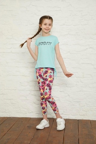 Aymeravm - Baskılı Tayt - Tfl1016Ga Mor