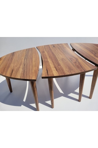 Akset Orta Sehpa Zigon Ceviz Yapboz