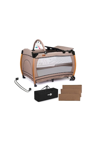 Comfymax Power Park Yatak Oyun Parkı 70x110 - Wood Brown