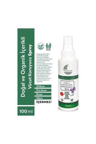 Organik ve Doğal İçerikli Vücut Koruyucu Bebek Çocuk ve Yetişkin Sprey 100 Ml Ve Güneş Kremi 50 Ml