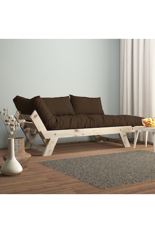 Adalar Masif Natural-kahve Renk 2li Kanepe Cpt8123-210