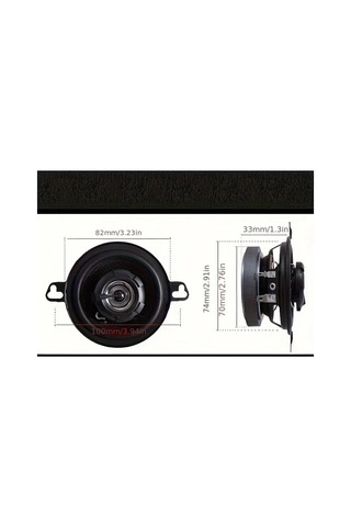 Xuweiwei 8 89 Cm Araba Ses Koaksiyel Tam Frekans Hoparlörü 2 Adet 12v 100w Evrensel Araba Korna 3 5
