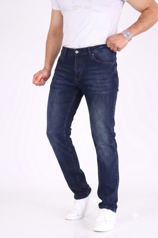Modmen Premium Erkek Regular Fit Rahat Kesim Esnek Likralı Denim Jeans Kot Pantolon Lacivert