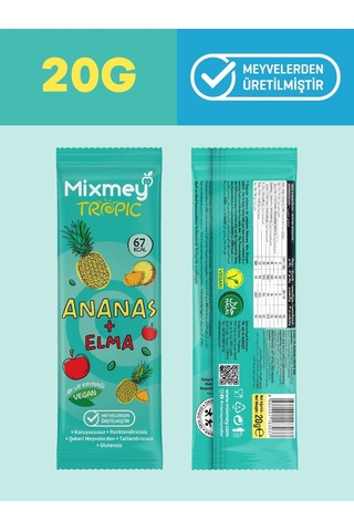 Mixmey Tropik Lezzet Paketi – 10 Adet | Tropik Meyve Bar Jelimey – Sağlıklı Atıştırmalıklar (10 ADET)