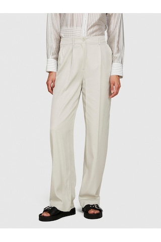Sisley %100 Viskoz Önü Pileli Geniş Paça Pantolon Kadın Bej Pantolon - 324p49nmlf057