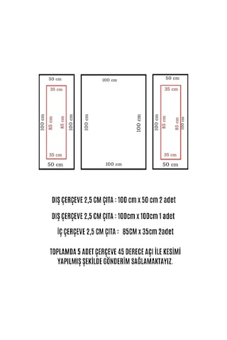 Boyanabilir Dekoratif Hazır Kesimli Duvar Çıtası Paketi