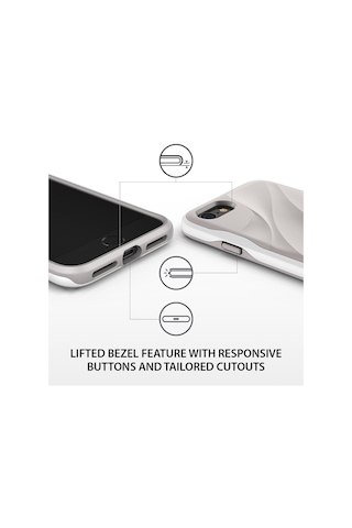 Ringke Wave iPhone 7/8 İle Uyumlu Kılıf Gray White
