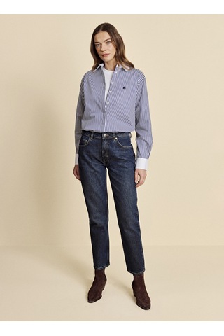 Brooks Brothers Lacivert Kadın Denim Pantolon Bbfw26fdp001 Koyu Mavi
