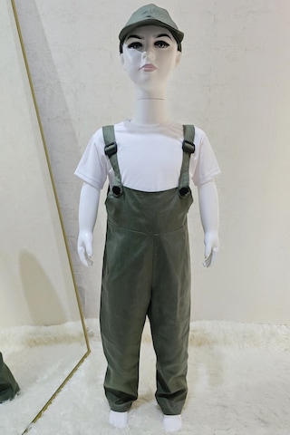 Bahçıvan Tulum Ve Şapka Set Haki Haki