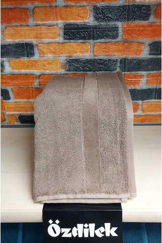 Özdilek Svv Border Kalın Ve Süper Emici Yeni Seri Banyo Havlusu 76x147 - Light Brown A.kahve