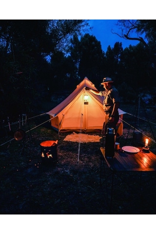 Campout Büyük Kamp Çadırı 4 Mt Siyah