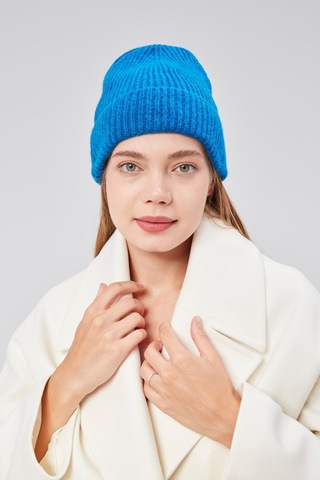 Derikem Basic Şık Standart Lüks Unisex Tiftik Bere Mavi