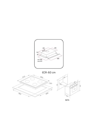 Alveus Cloud 604 MFA 604 - GLS 640 - F4 ECR Beyaz Ankastre Set