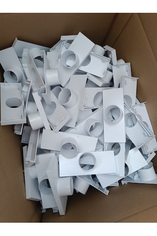 Hidroponik Nft Kare Boru Kanal Giriş Ve Tahliye Kapağı X10 Adet