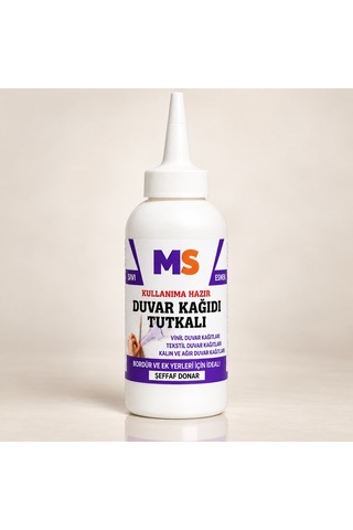 Duvar Kağıdı Tutkalı 150 Gr Şeffaf Hazır Ovalit Sıvı Donan Güçlü Bordür Vinil Tekstil Yapıştırıcısı