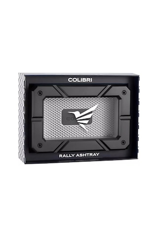 Colibri Rally Ashtray Siyah - Gümüş Puro Küllüğü Tr9939
