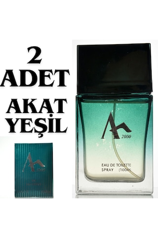 Akat 2000 Yeşil Erkek Parfüm EDT 2 x 100 ML
