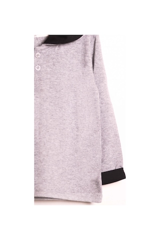 Luess Erkek Çocuk Kapüşonlu Düğme Detaylı Mevsimlik Alt Üst Takım -gri 3-4 Yaş 8-9 Yaş Gri