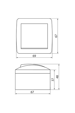 Tdmelectric Çift Anahtarlı, Yüzeye Monte, Grafit Renk Anahtar. 204815991