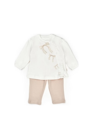 Bebek Alt Üst Takım %100 Organik Pamuk , Bebek - Yenidoğan- Csy8155 Taş