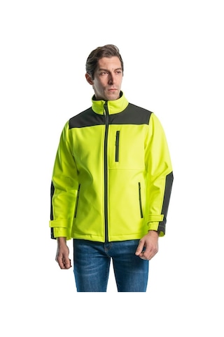 Şensel, Softshell Mont, Sarı -91E666- Su Itici