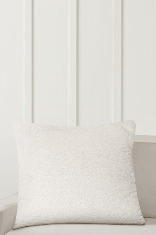 Koza Home Piuma Krem Düz Peluş Yastık 50x50 5044