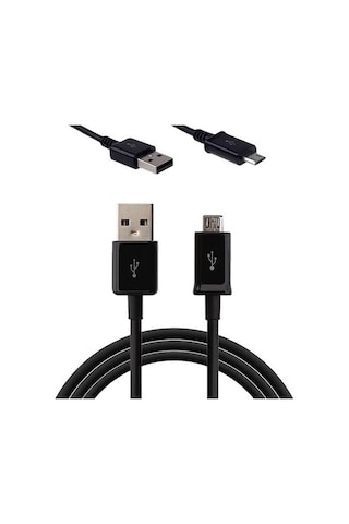 Samsung J1-j2-j3-j4-j5-j7 Micro Usb Şarj Ve Data Kablosu Siyah