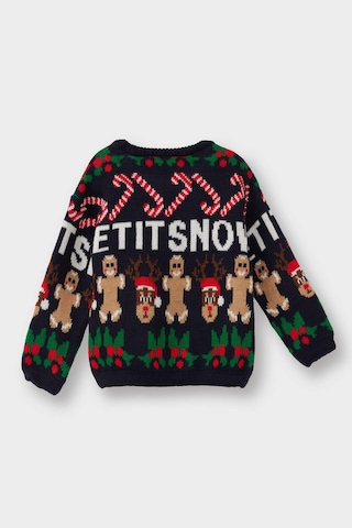 Defacto Erkek Bebek Yılbaşı Temalı Triko Kazak F2588a525wnnv134 Lacivert-nv134