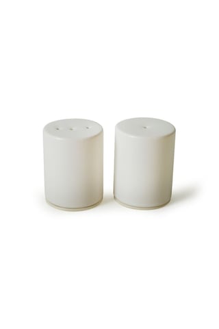 Keramika Mat Beyaz Stackable Tuzluk / Biberlik 6 Cm Beyaz