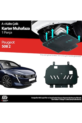 S-dizayn Peugeot 508 Çelik Karter Muhafaza 2019 Üzeri A+ Kalite