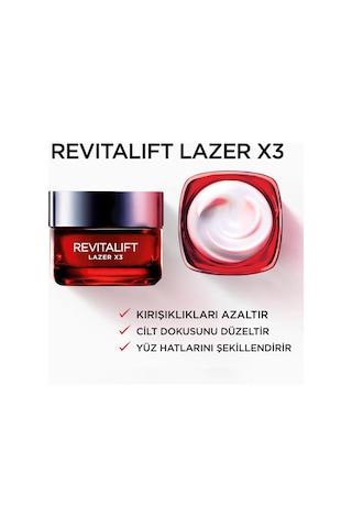 L'Oreal Paris Dermo Exp.Revıtalıft Lazer x3 Bakım Kremi 50 ML