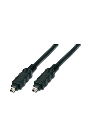 Firewire 400 Ieee 1394 Kablo, 4 Pin Erkek / 4 Pin Erkek, 1.80 Metre, Awg: 28, Ieee 1394-2008, Ul, Siyah Renk -18619