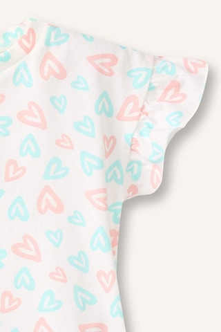 Defacto Baskılı 2li Ecru Pijama Takımı Kız Bebek H9309a526smer233 Ekru-er233