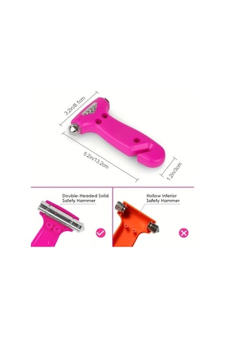 Elmpaly Yeşil Araç Emniyet Çekici Cam Kırıcı Emniyet Kemeri Kesici Acil Kaçış Çekiç