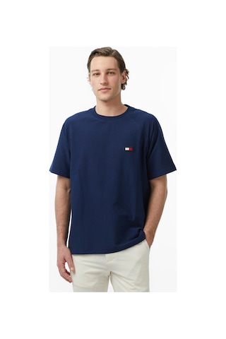 Tommy Hilfiger Tommy Flag Elevated Tee Lacivert
