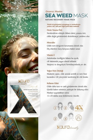 Xaura Global Sea Weed Mask 4'lü Paket