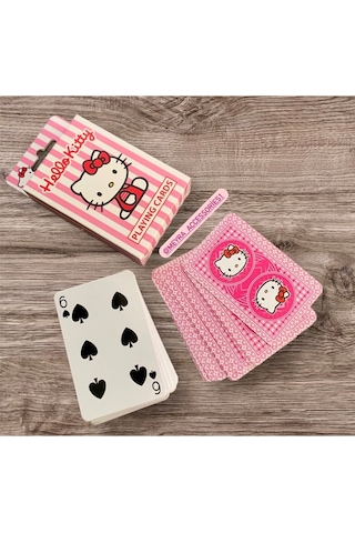 Hello Kitty Iskambil Poker Pişti Oyun Kartı