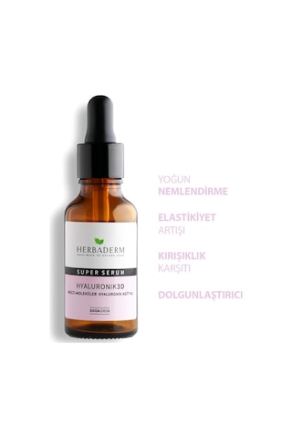 Herbaderm Yoğun Nemlendirici Hyaluronik 3D Super Serum 30 ML