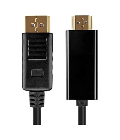 Al-4318 Displayport To Hdmı Dönüştürücü Adaptör Kablosu, Siyah, 1.8 Metre