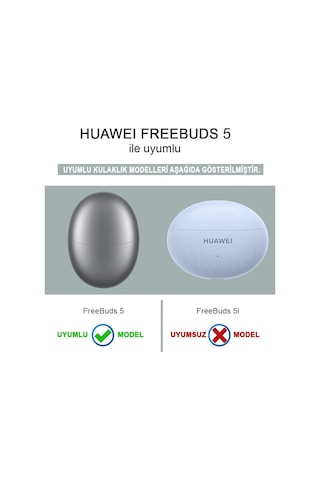 Microsonic Huawei Freebuds 5 Uyumlu Mat Silikon Kılıf Siyah