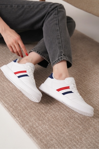 Daxtors Daxors D163 Günlük Ortopedik Kadın Sneaker Spor Ayakkabı Kırmızı